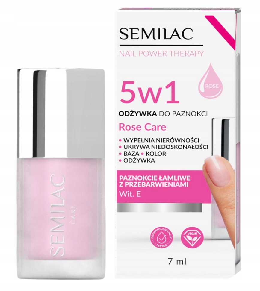 

Semilac Odżywka Do Paznokci 5w1 Rose Care 7ml