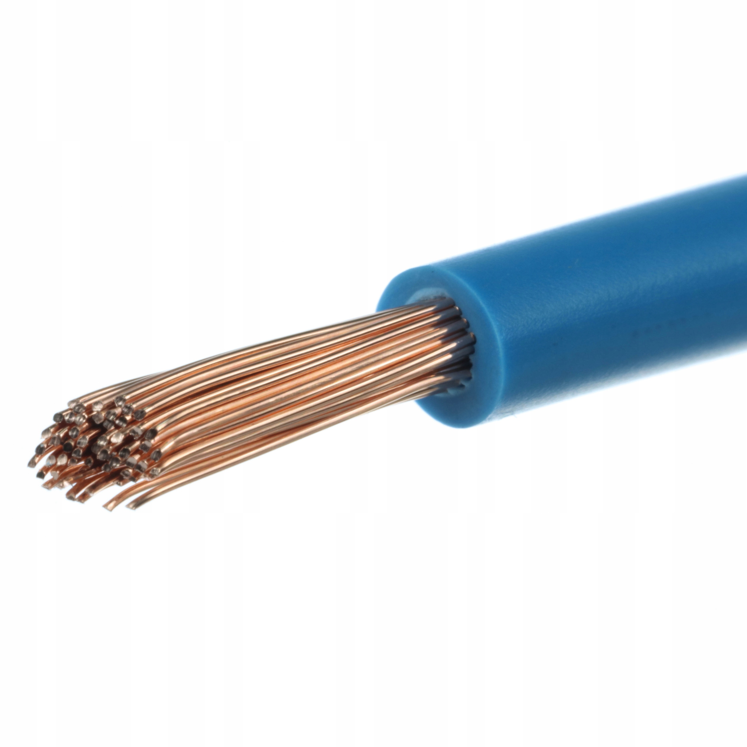 

Niebieski przewód giętki LgY H05V-K 1x1 linka 1mm