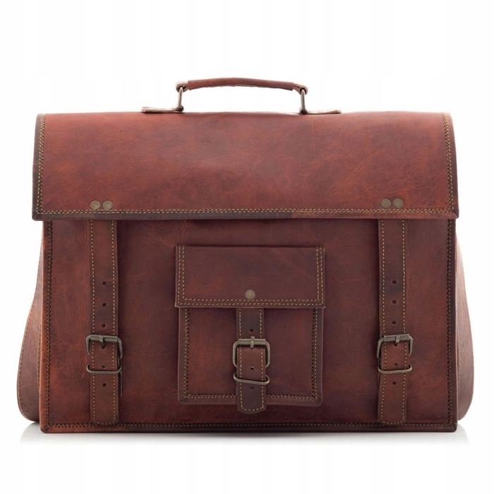 Pánská kožená taška Vintage do práce, velká, na notebook 15,6" Belveder BH72