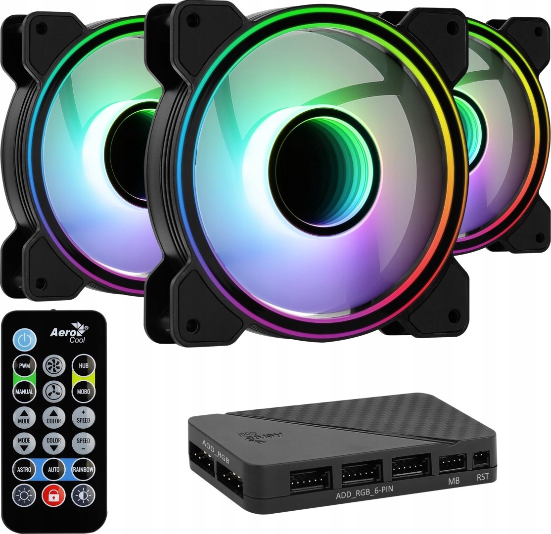 Wentylator Hub Aerocool Pgs Mirage 12 Argb Pro (3x120)