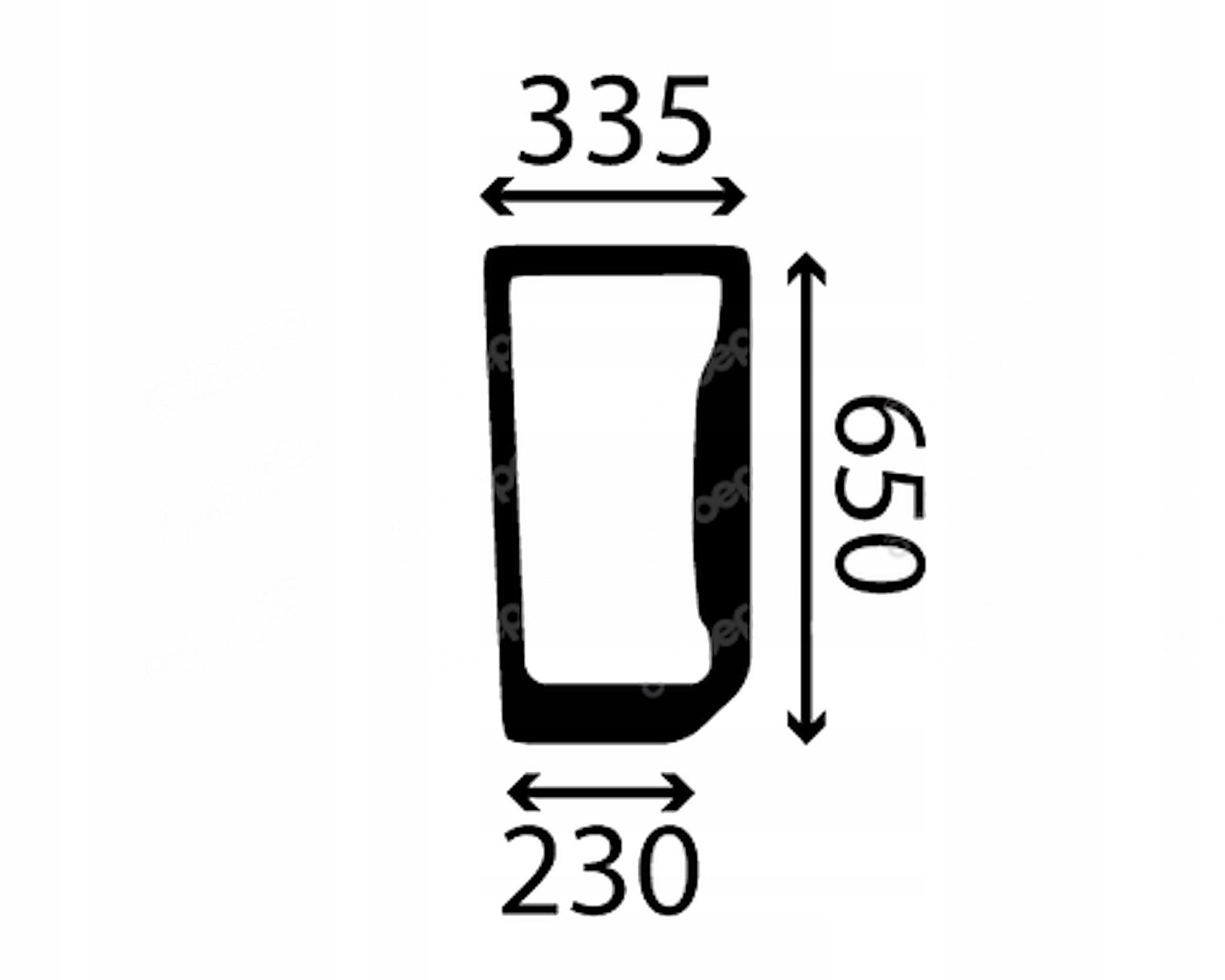 sklo New Holland Case Ford Fiat přední spodní