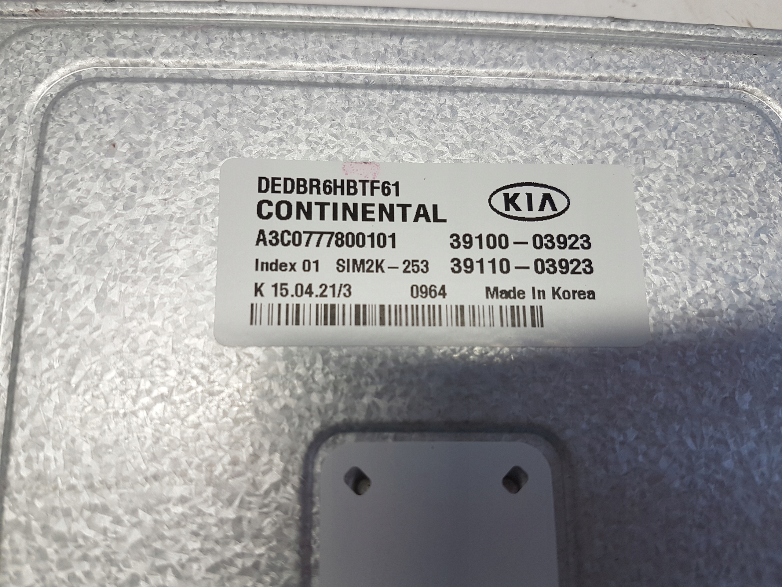 KIA NIRO 1.6 HYBRYD Computer Bedienteil ECU