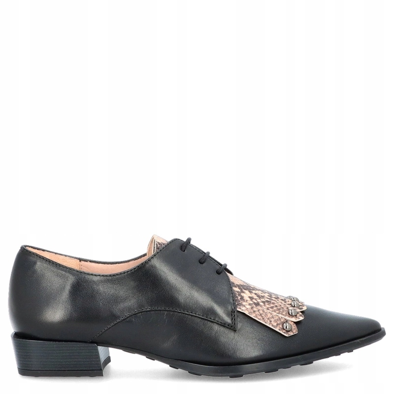 Španělské polobotky se zavazováním Hispanitas BHI254263 Černé 40