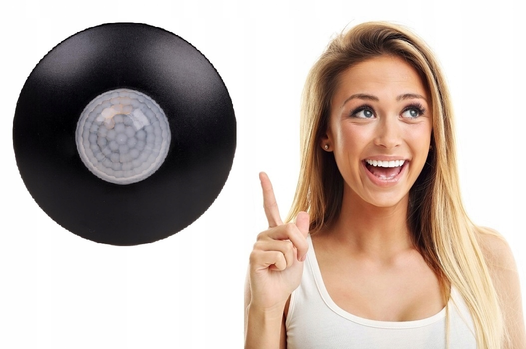 

Sufitowy Czujnik Ruchu Czarny DR-06 B F&f