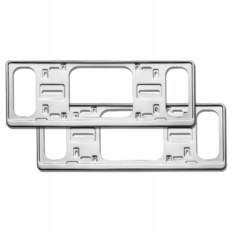 2 SZT. RAMKI NA TABLICĘ REJESTRACYJNĄ ZE STALI NIERDZEWNEJ