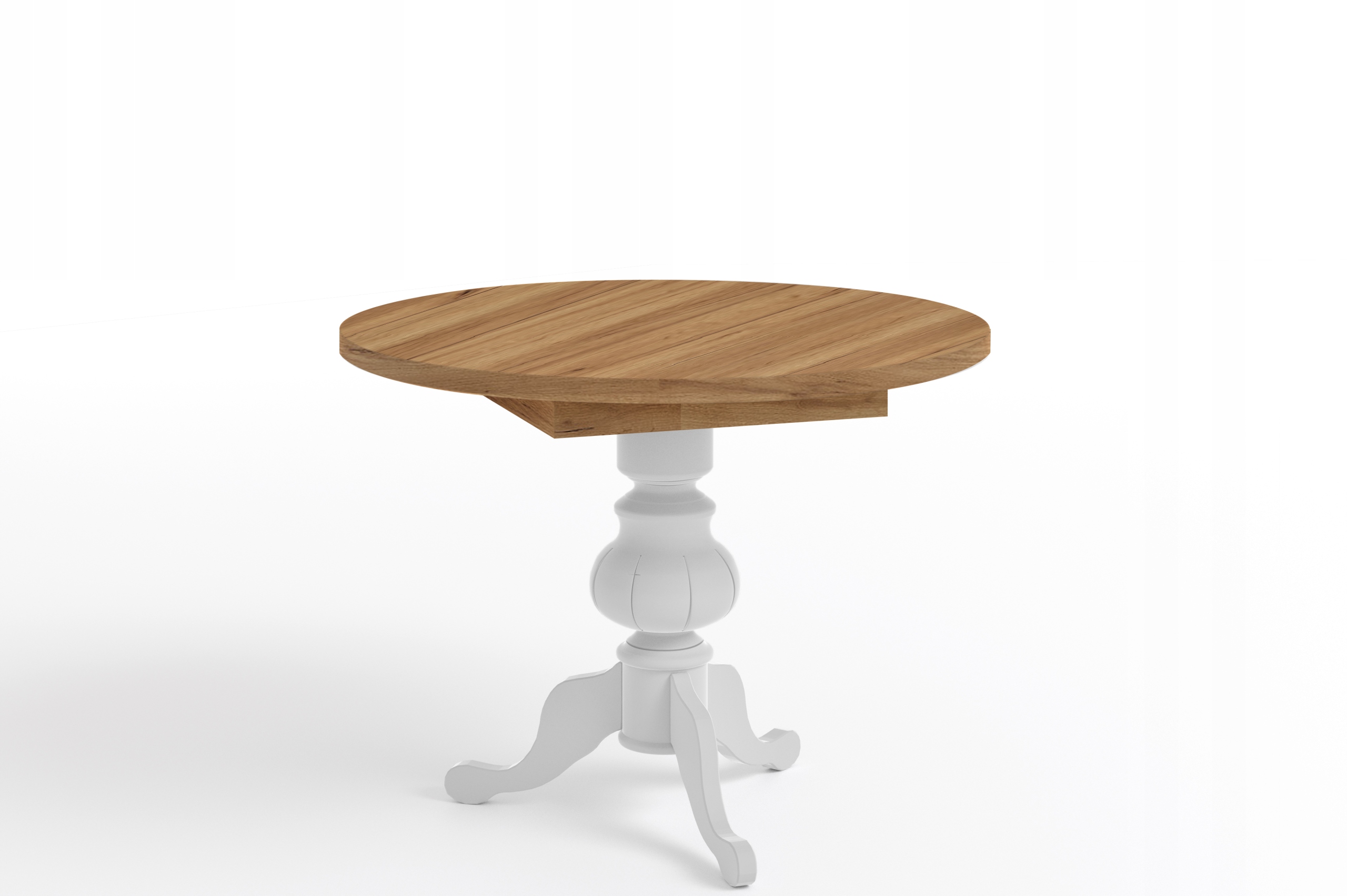 KAROL stół okrągły rozkładany craft złoty jadalnia