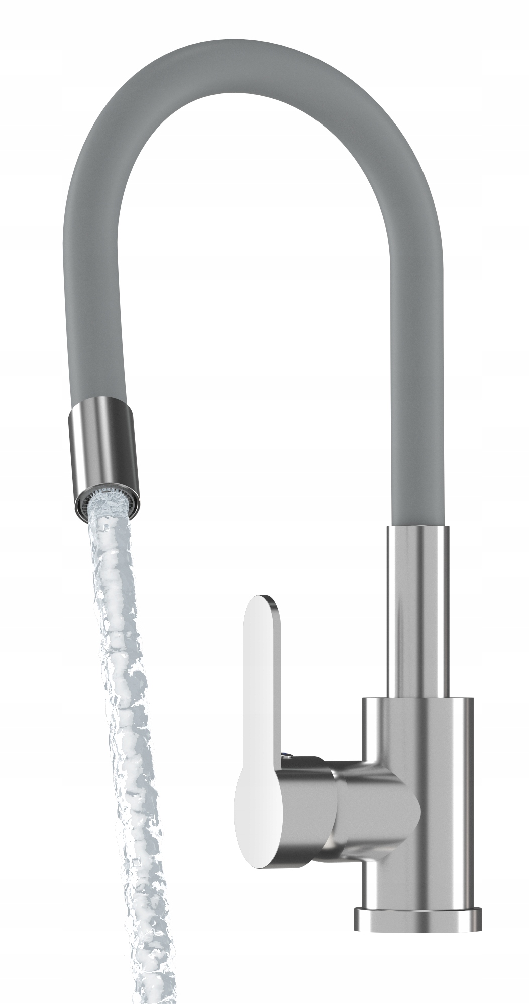 Flexibilní Kuchyňský Kohoutek, Šedá Výpust Dřez Grado