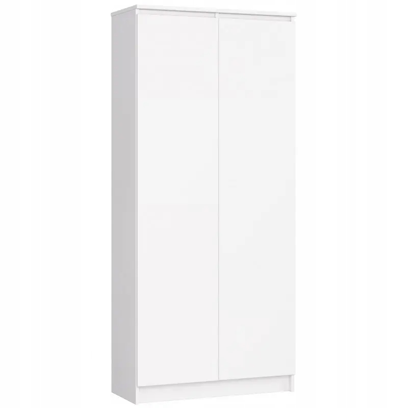 

Regał Szafa Książki Biurowy Półki 80cm 2D 8P Biały