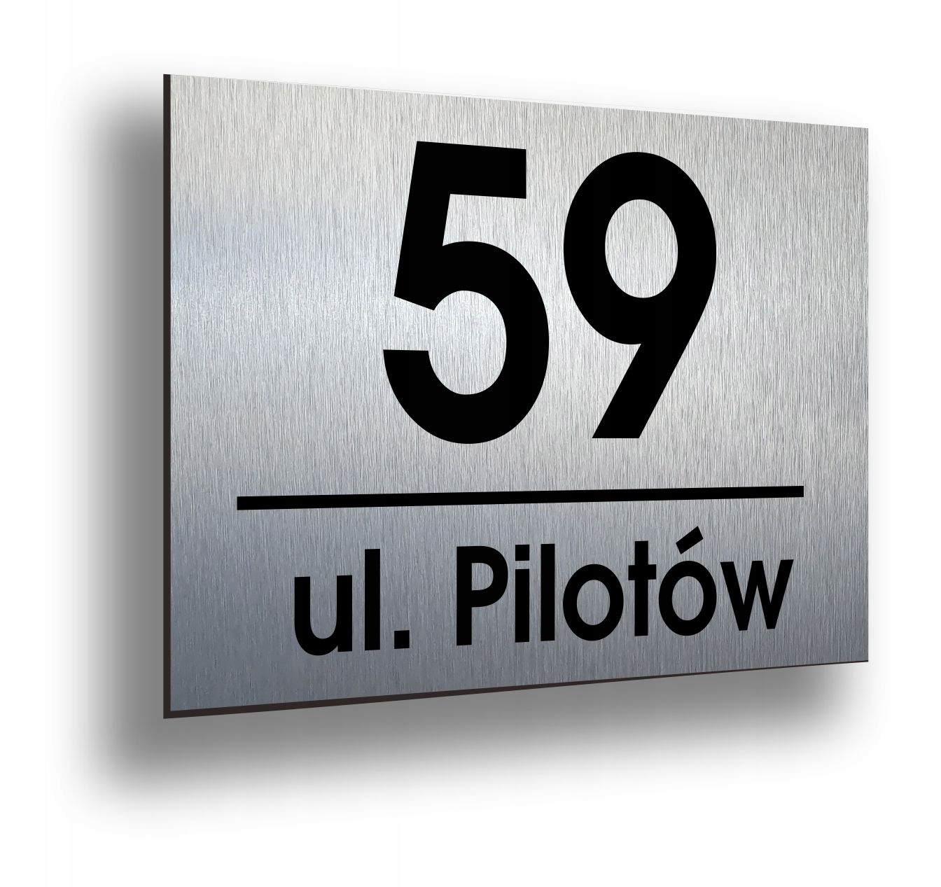 

Tabliczka adresowa z numerem domu 40x30 inox alu