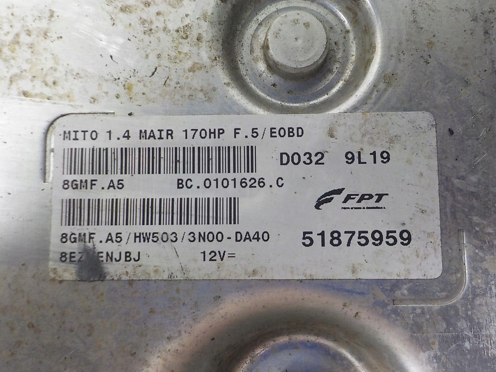 ALFA ROMEO MITO computer control unit 51875959 8GMF.A5