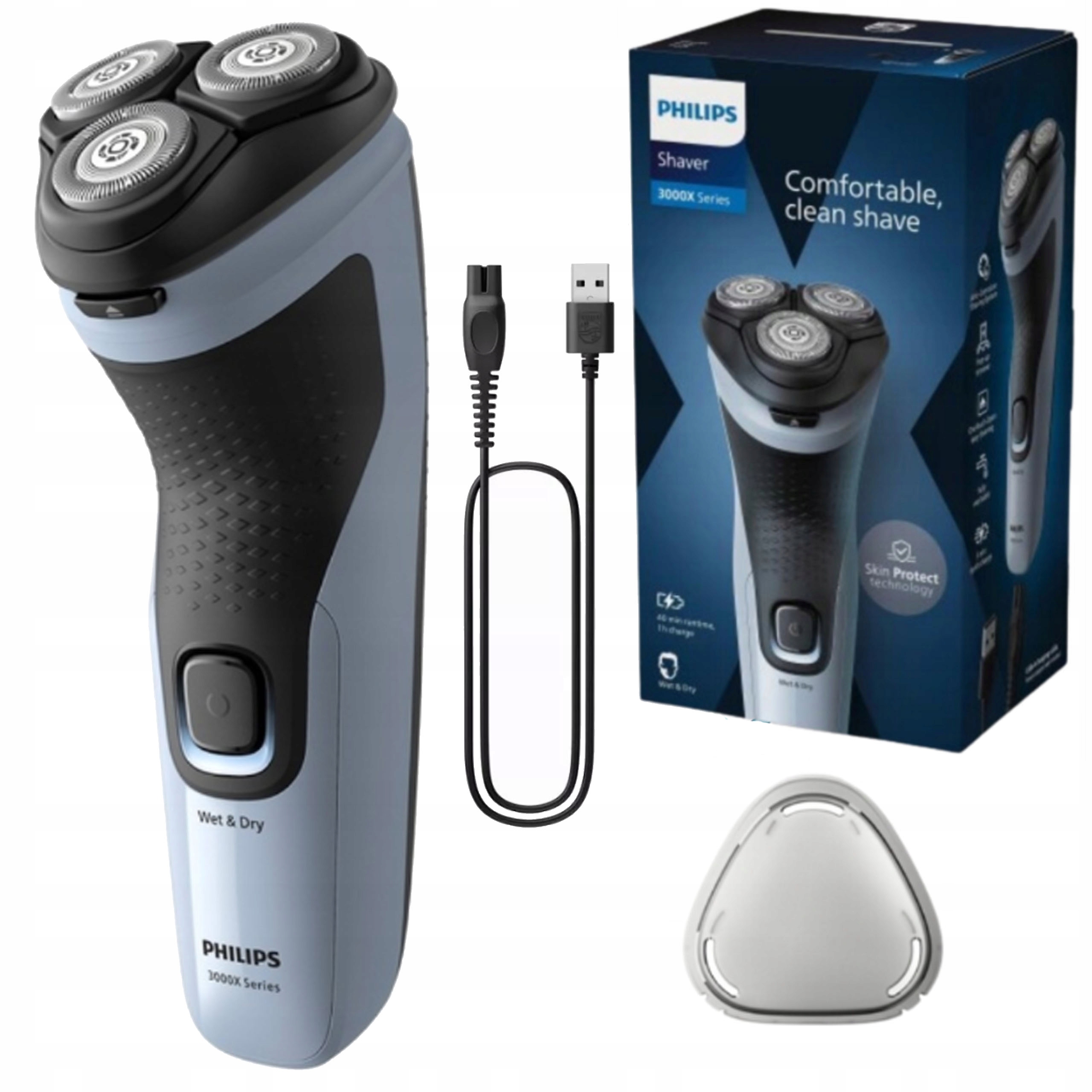 Golarka Męska Philips Głowicowa Wysuwany Trymer Na Mokro I Sucho Oryginalna