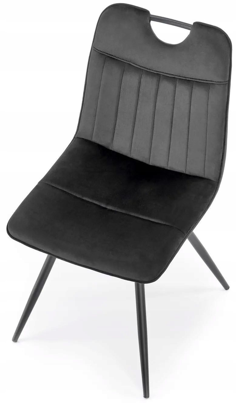 Krzesło K521 Czarne Aksamitne do Jadalni Metalowe Kod producenta V-CH-K/521-KR-CZARNY