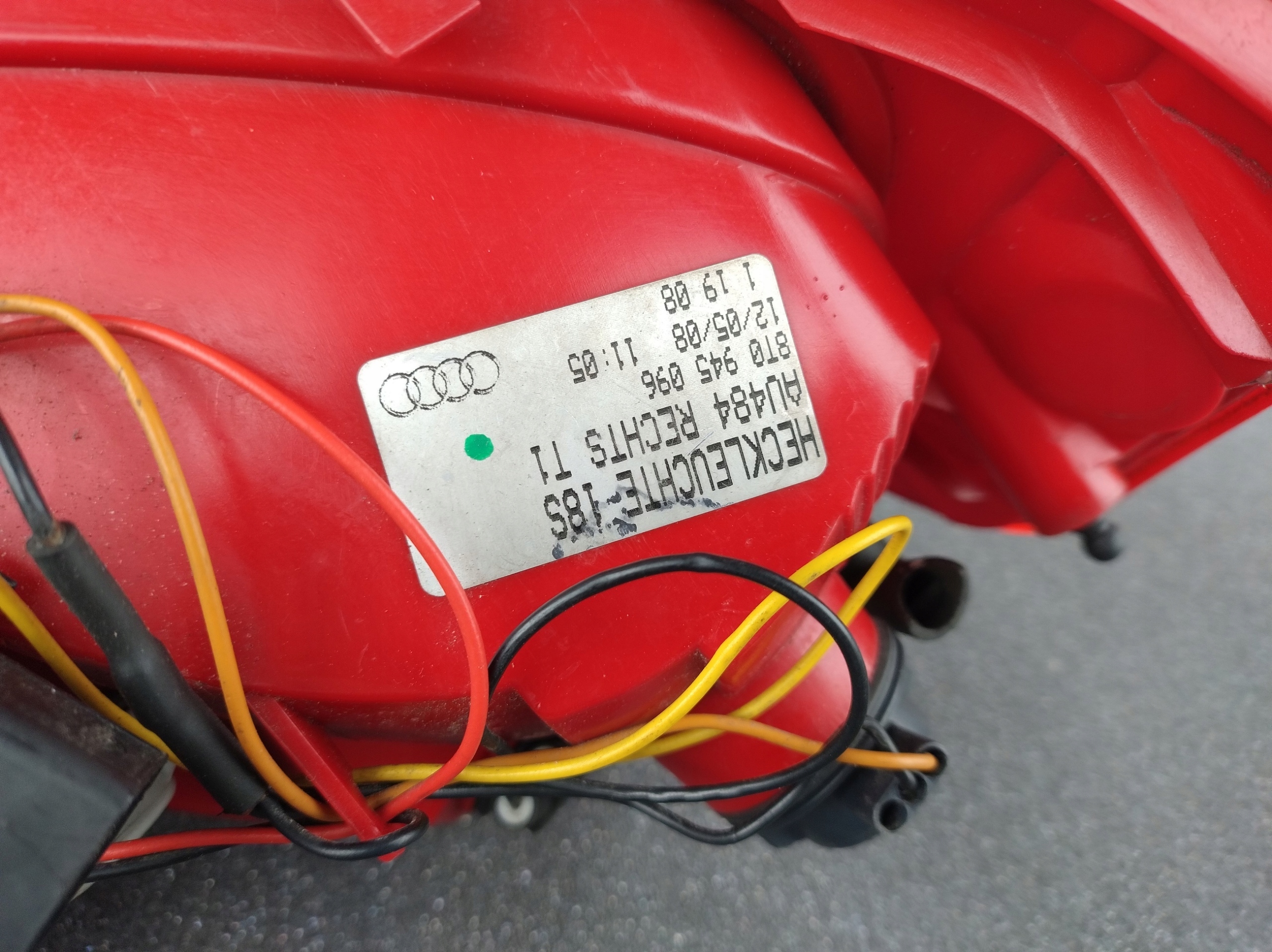 AUDI A5 8T COUPE right light rear part rear complete