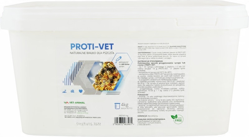 

Proti-vet Naturalne białko dla pszczół 4 kg