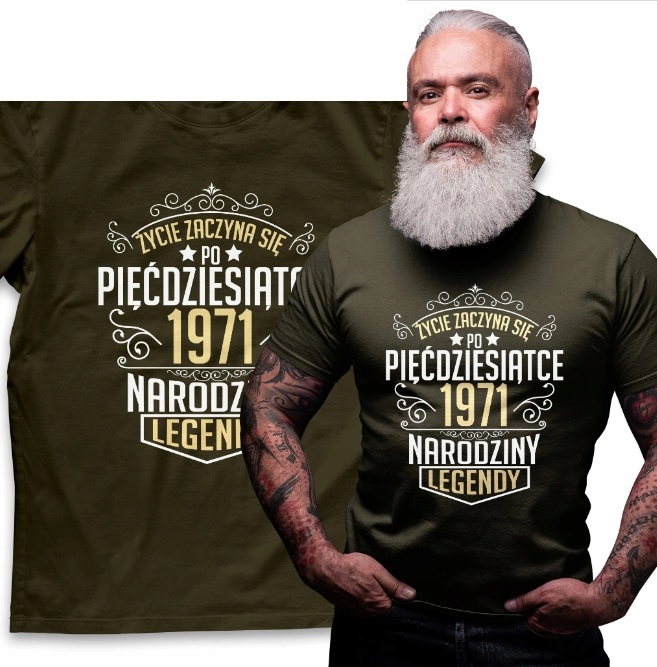 

T-shirt Narodziny Legendy Dowolny Rok