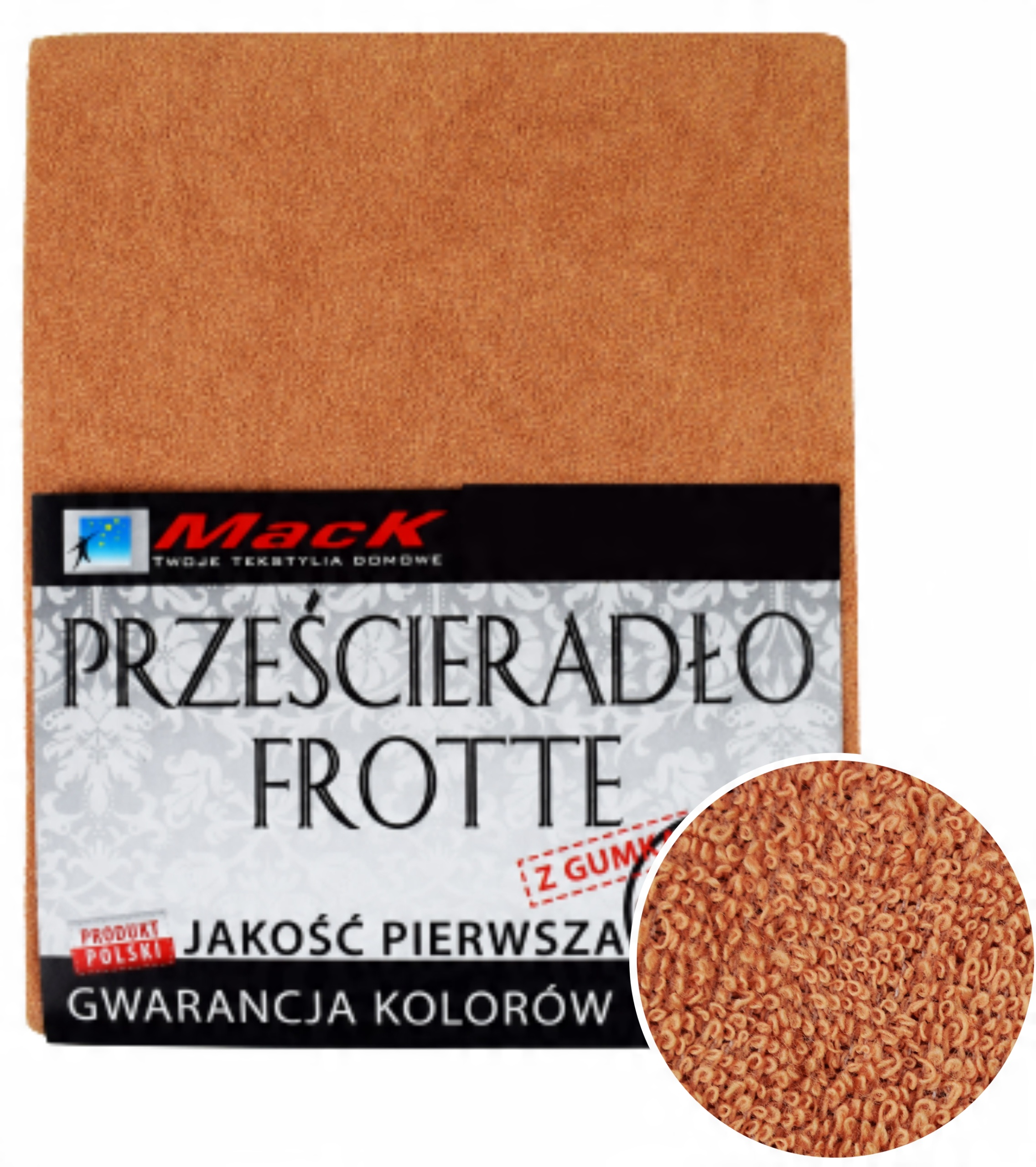

Prześcieradło Frotte Z Gumką 140X200 ciemny beż
