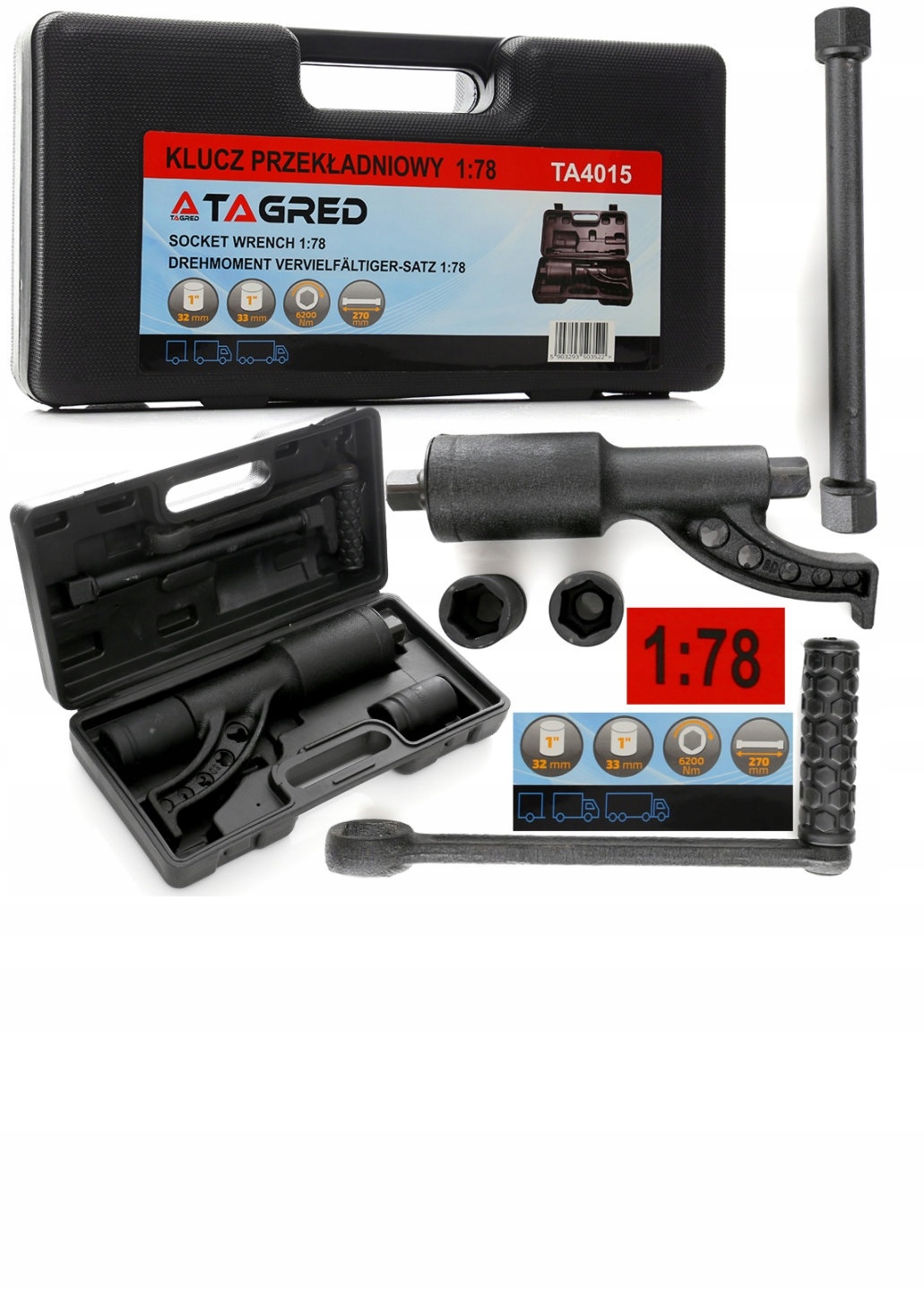 Klucz przekładniowy Tagred TA4015