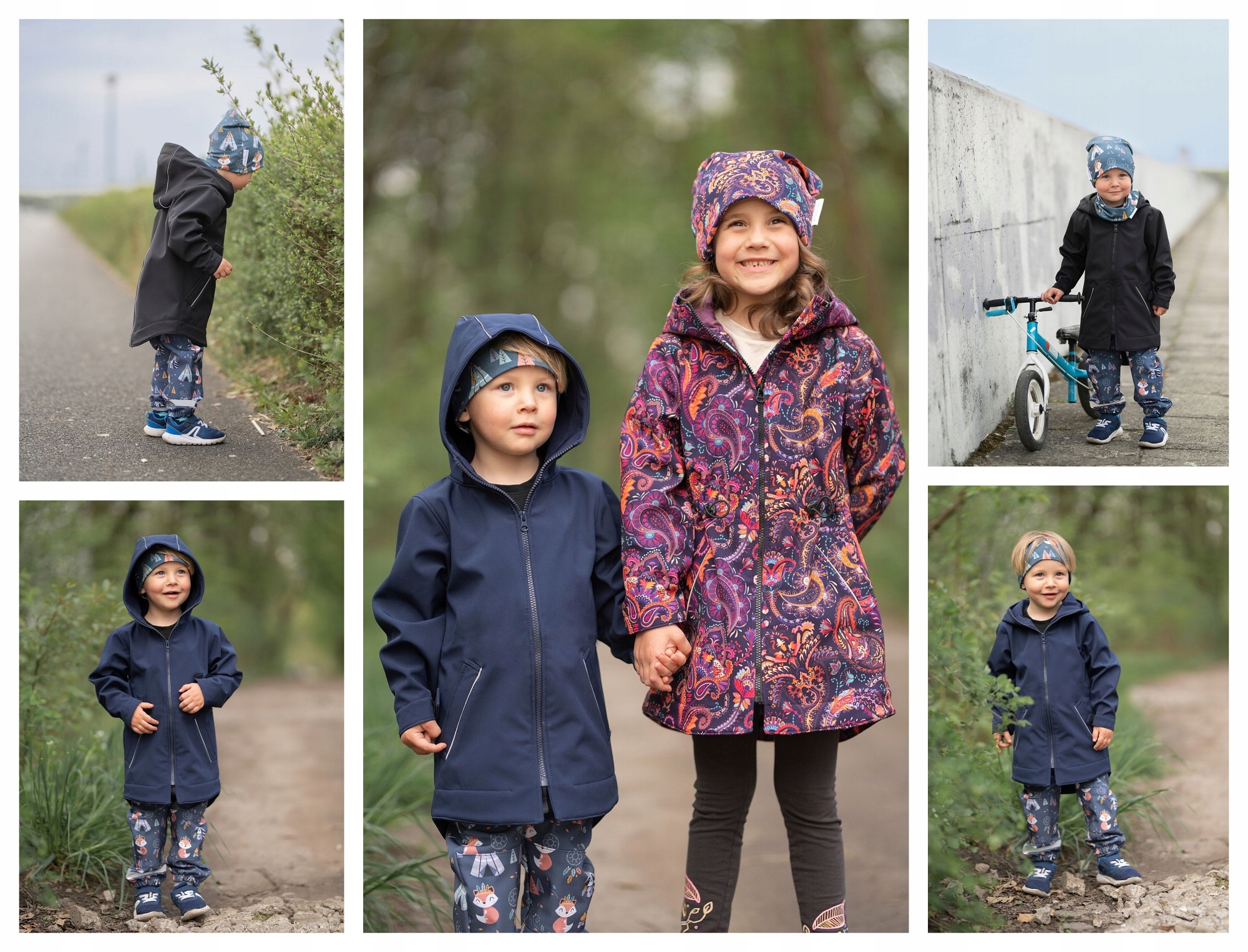 SPODNIE PRZECIWDESZCZOWE softshell, hello rain, zwierzątka, sarenka r.110 Bohater brak