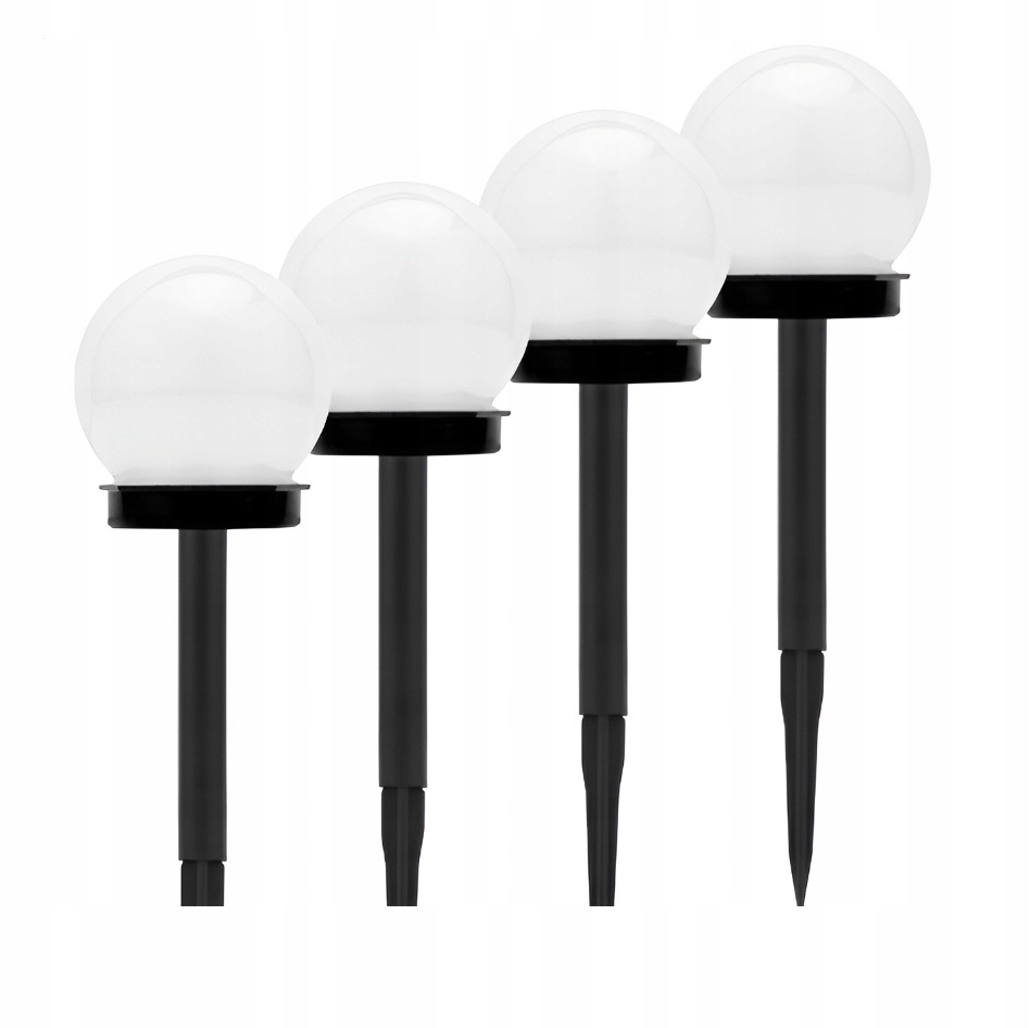 

4x Lampka Ogrodowa Solarna Mocna Mleczna Kula Led