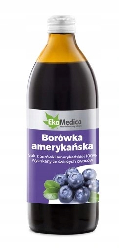 

Ekamedica 100% Sok Borówka amerykańska 500 ml