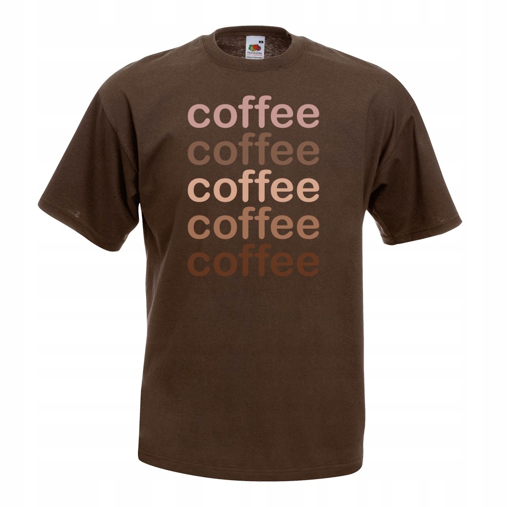 

Koszulka coffee kawa dla kawosza S brązowa