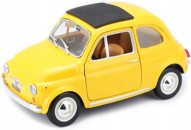 Fiat 500 F 1965 Yellow 1:24 Bburago Bburago 394177