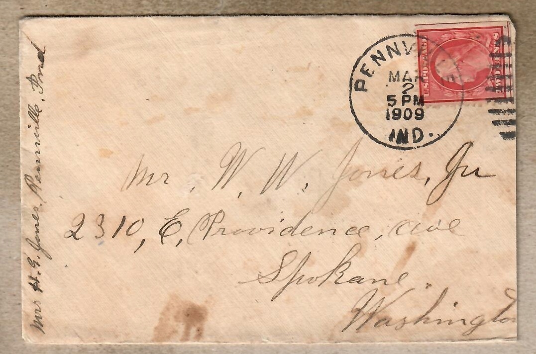 USA, 1909 r. koperta