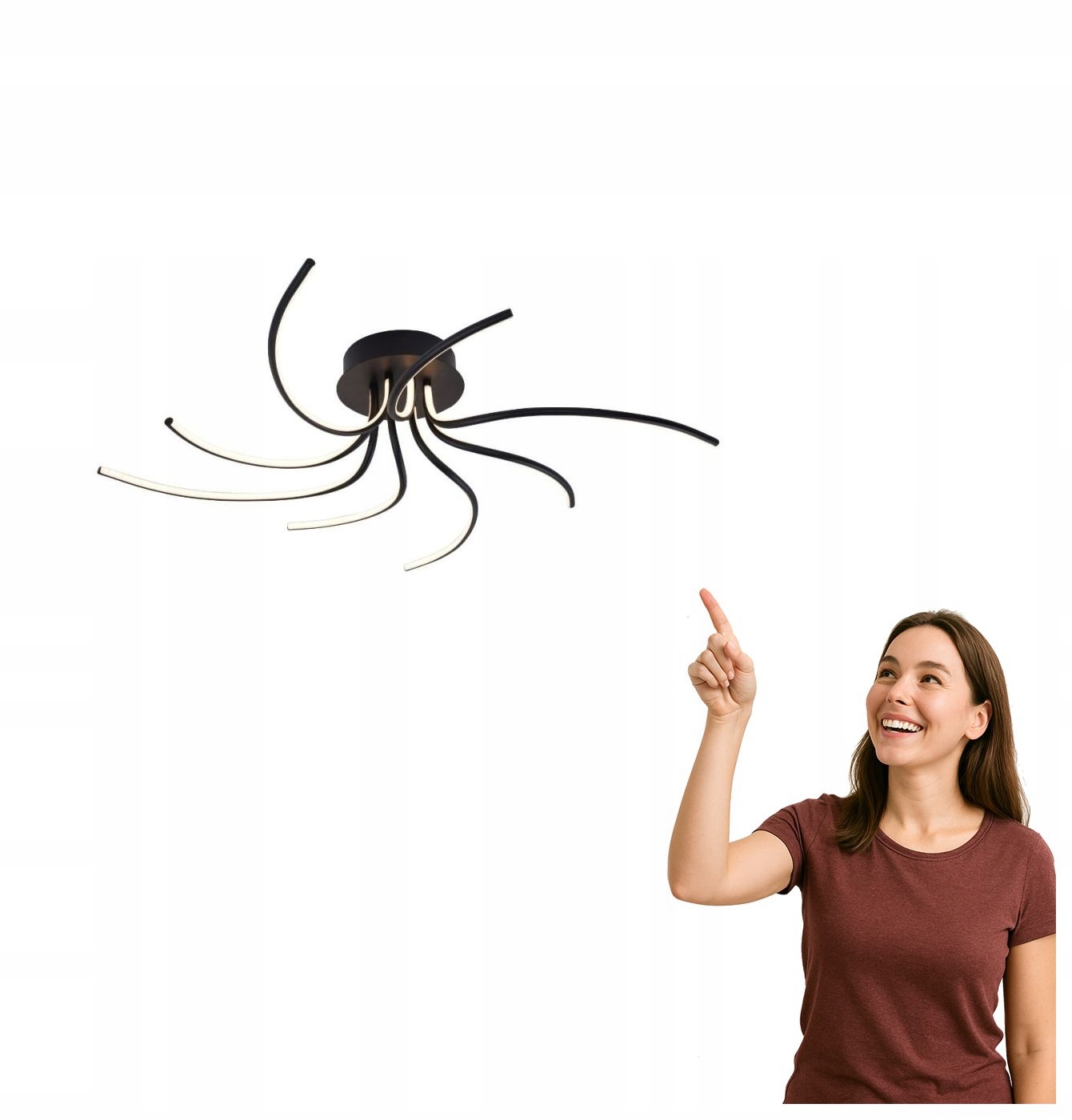 Led stropná lampa 36W Diogo 2200012-BK Zuma Line