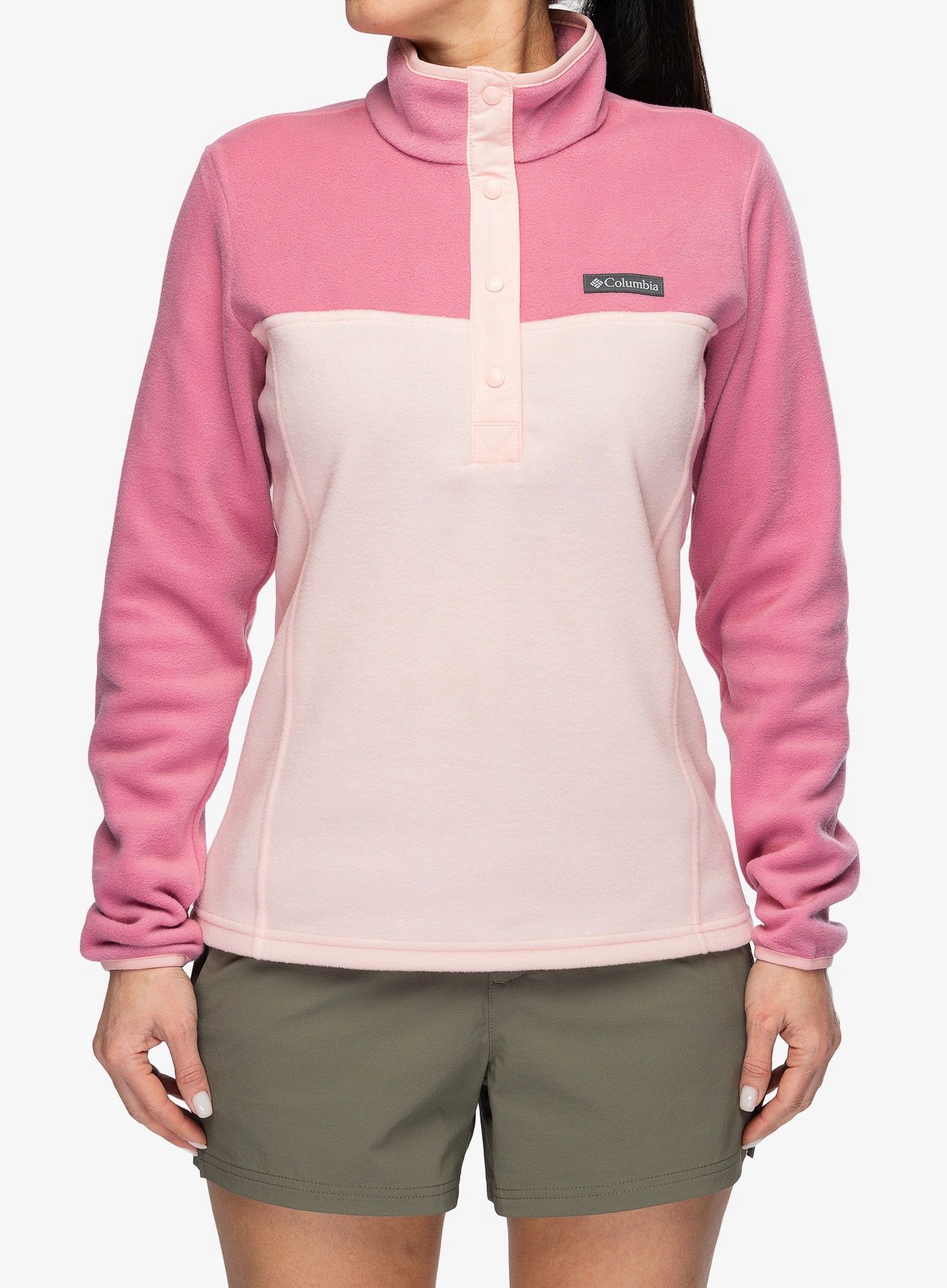 Dámská Mikina Columbia Benton Springs Half Snap Pull Over II pink pískově modrá M