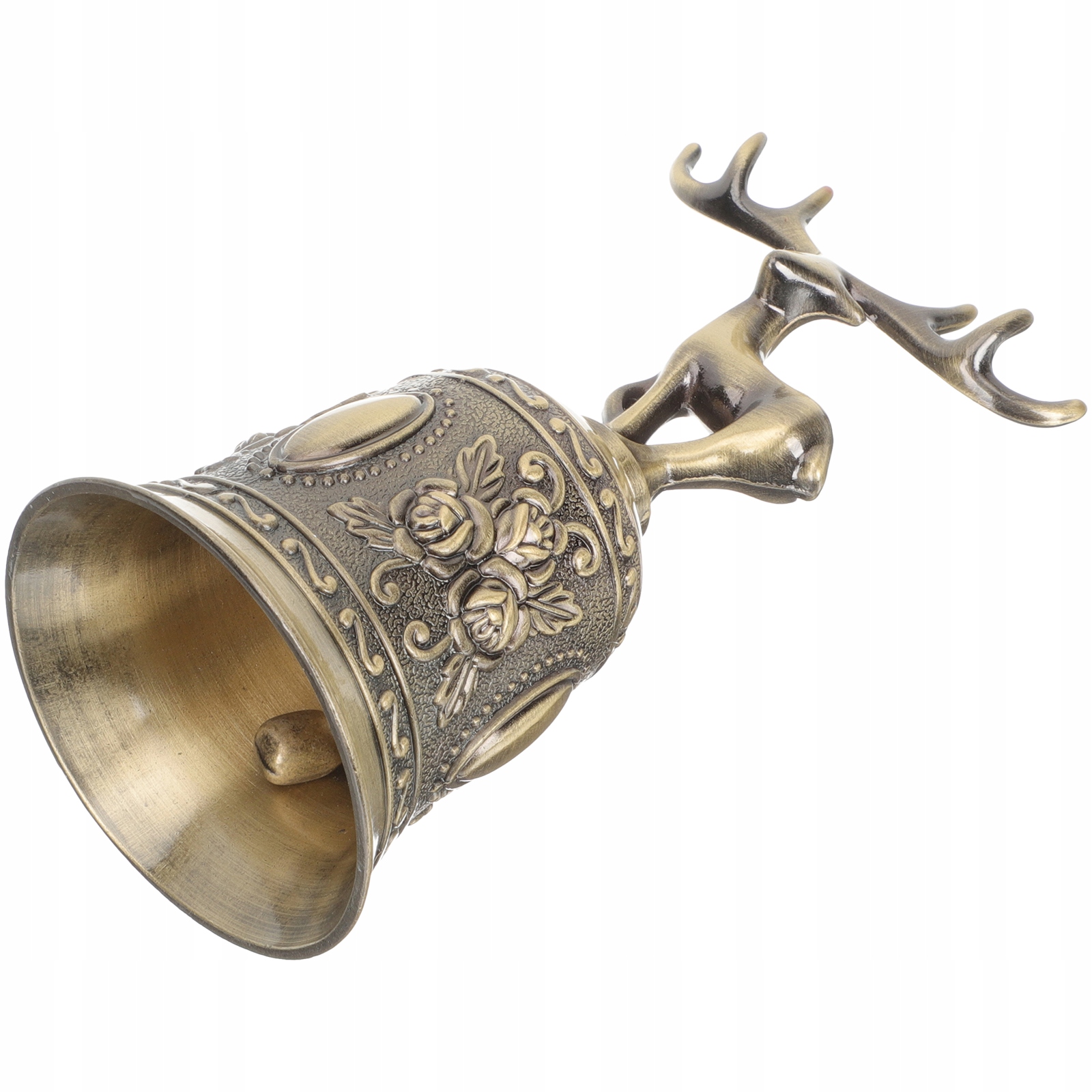 Christmas Dinner Bell Hand Held Table Rattle Bar