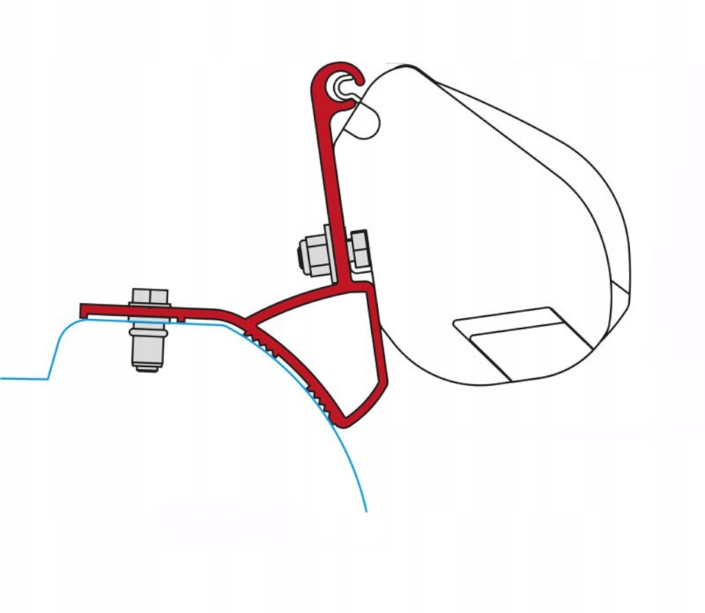 FI98655Z020 - Адаптер для тенту f35 Pro Trafic Vivaro до 2015