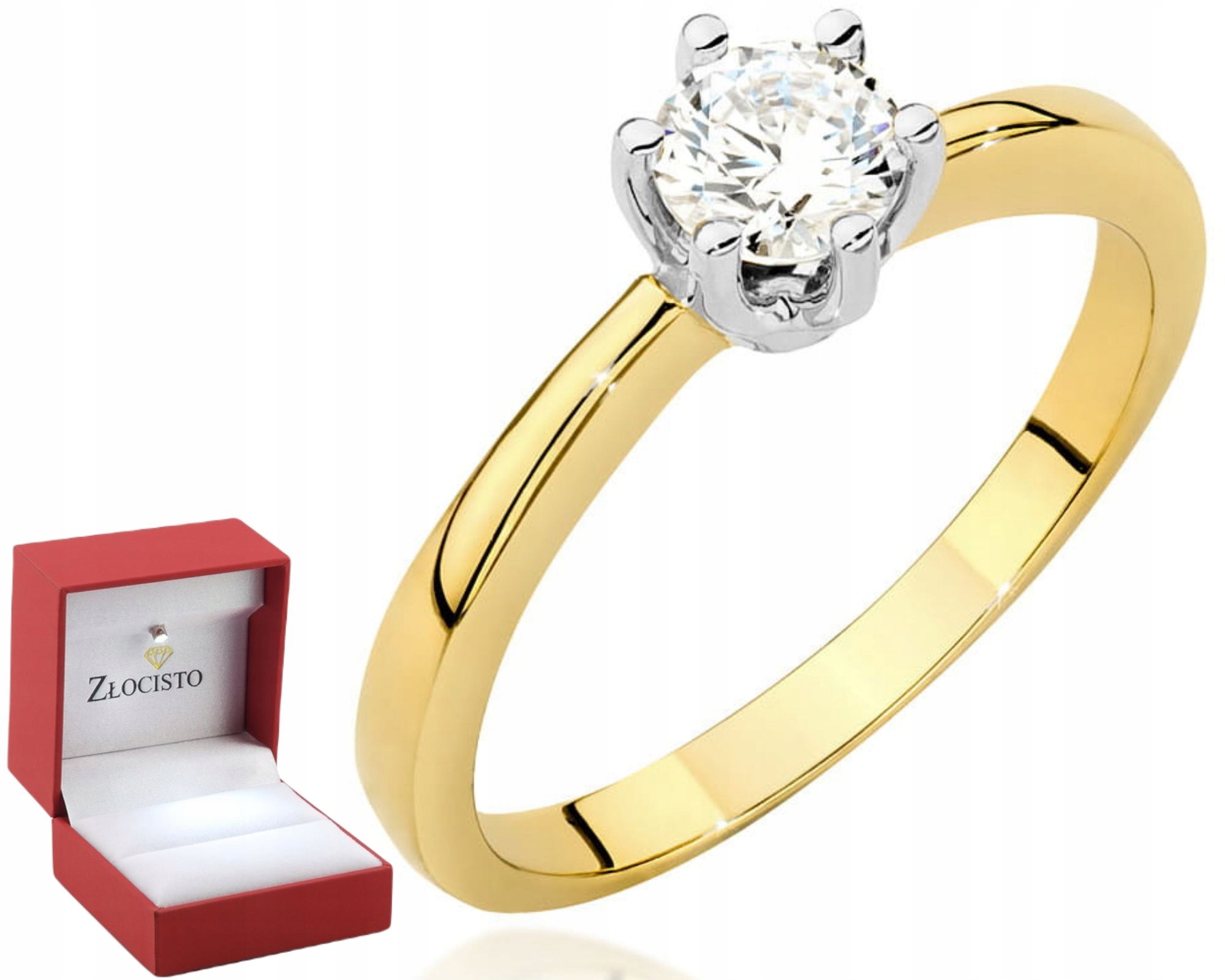 Zlatý Prstýnek S Briliantem 585 Gravírování Uvnitř Prstenu – Dárek