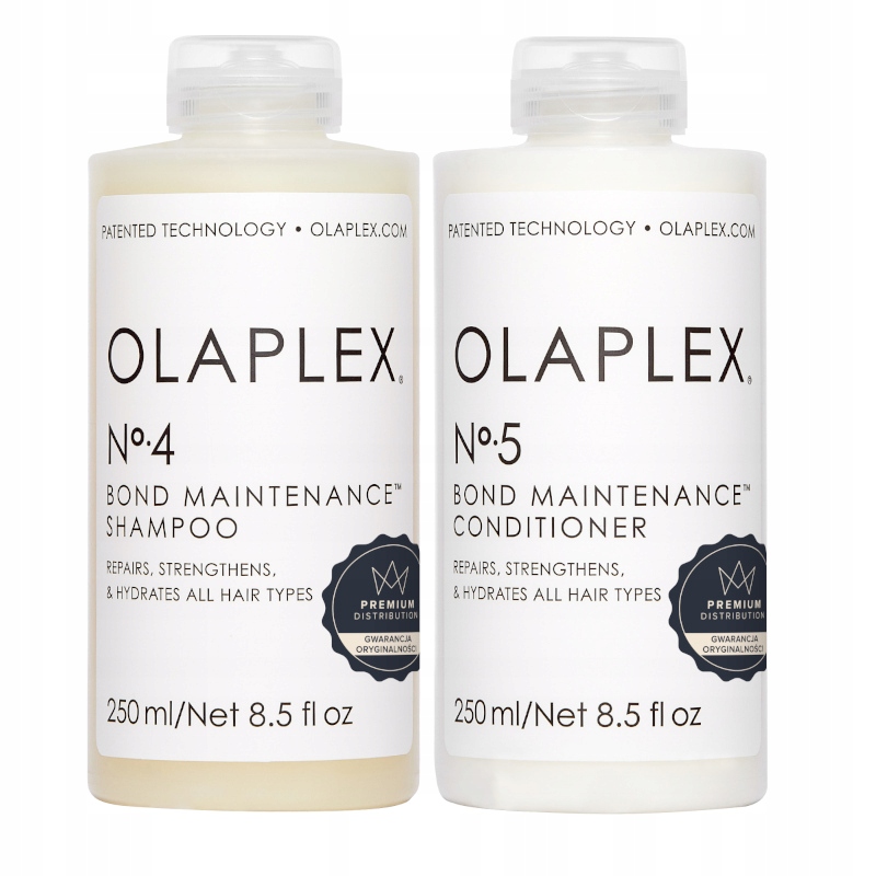 OLAPLEX NO4 SZAMPON + NO5 ODŻYWKA ODBUDOWA NAWILŻENIE ZESTAW