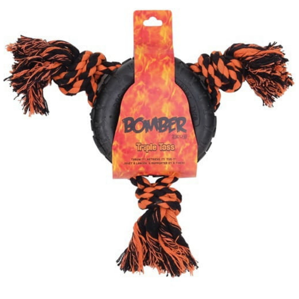 

Bomber Triple Toss Zabawka Piłka ze Sznurkiem Psa