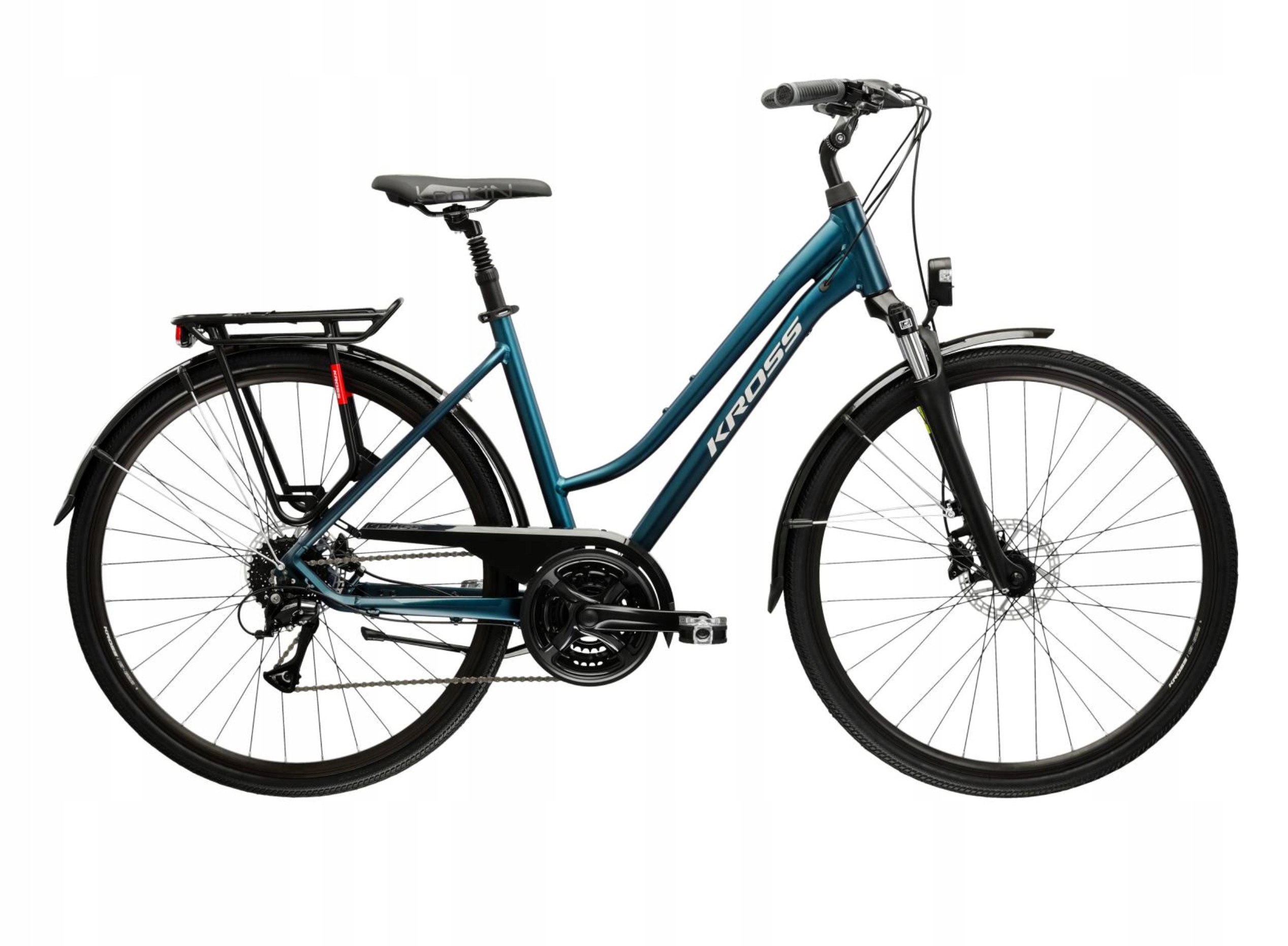 Rower damski Kross Trans 4.0 28" 19" turkusowy – rower trekkingowy