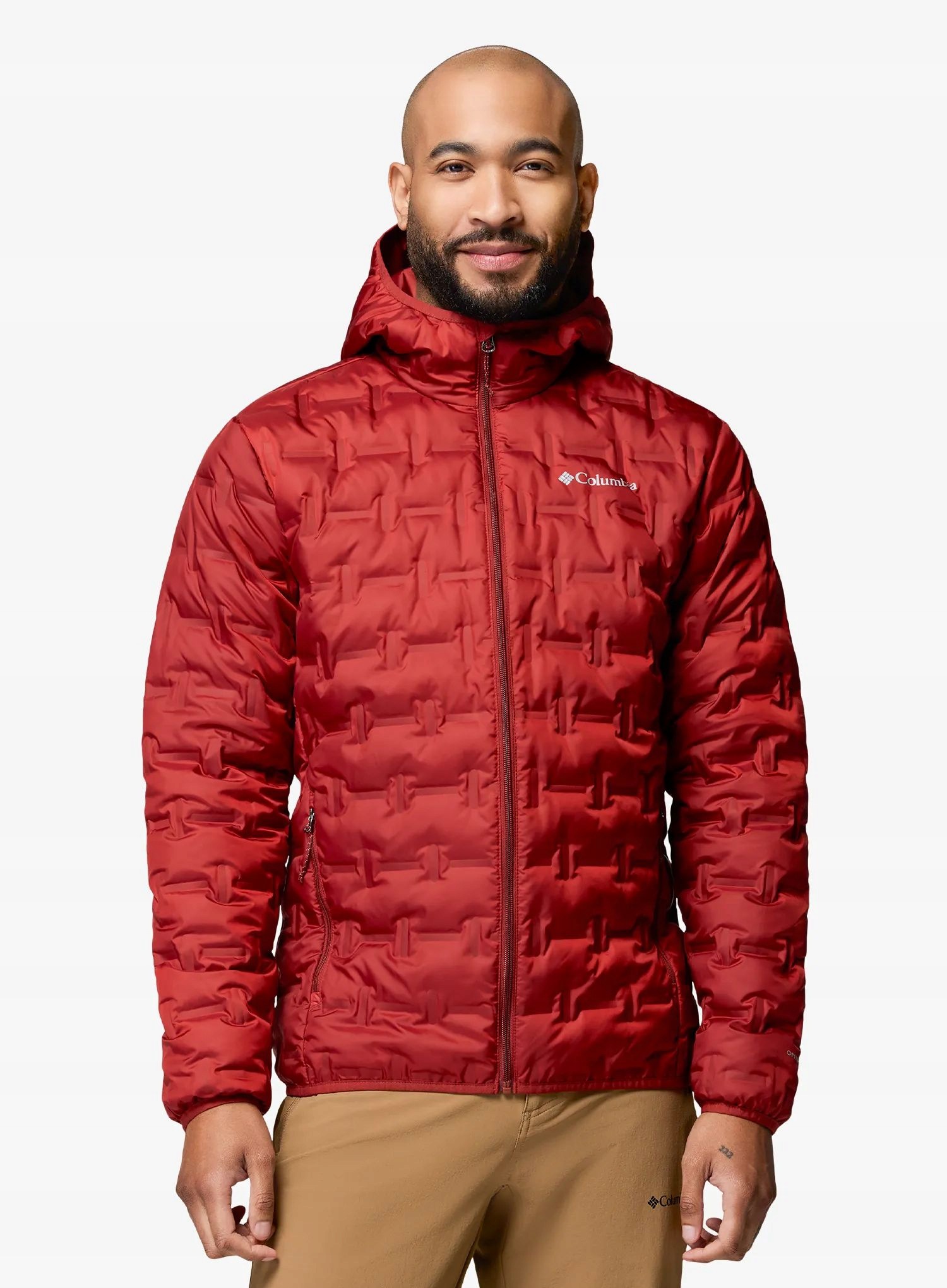 Kurtka puchowa Columbia Delta Ridge II Down Hooded Jacket red oxide L