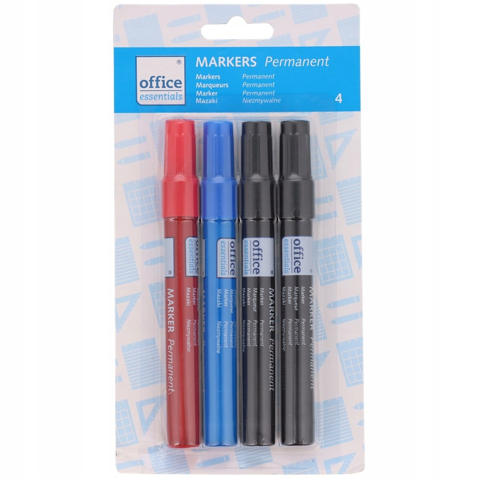 Markery permanentne trwałe mazaki 4 sztuki