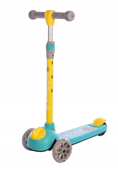 Hulajnoga trójkołowa balansowa koła Led dinozaur