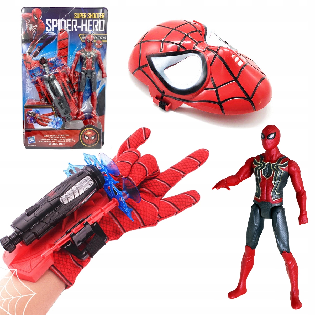 

Spiderman Figutka Rękawica Wyrzutnia Zestaw Spider