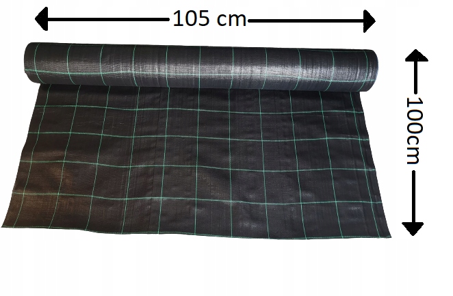 MOCNA GRUBA AGROTKANINA 100g 1,05M NA METRY CHWASTY UV WYSOKA JAKOŚĆ 105cm Gramatura 100 g/m²
