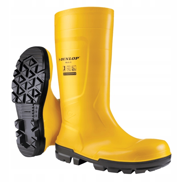 Dunlop Work-it Full Safety Kalosze ochronne S5 żółte, rozmiar 43