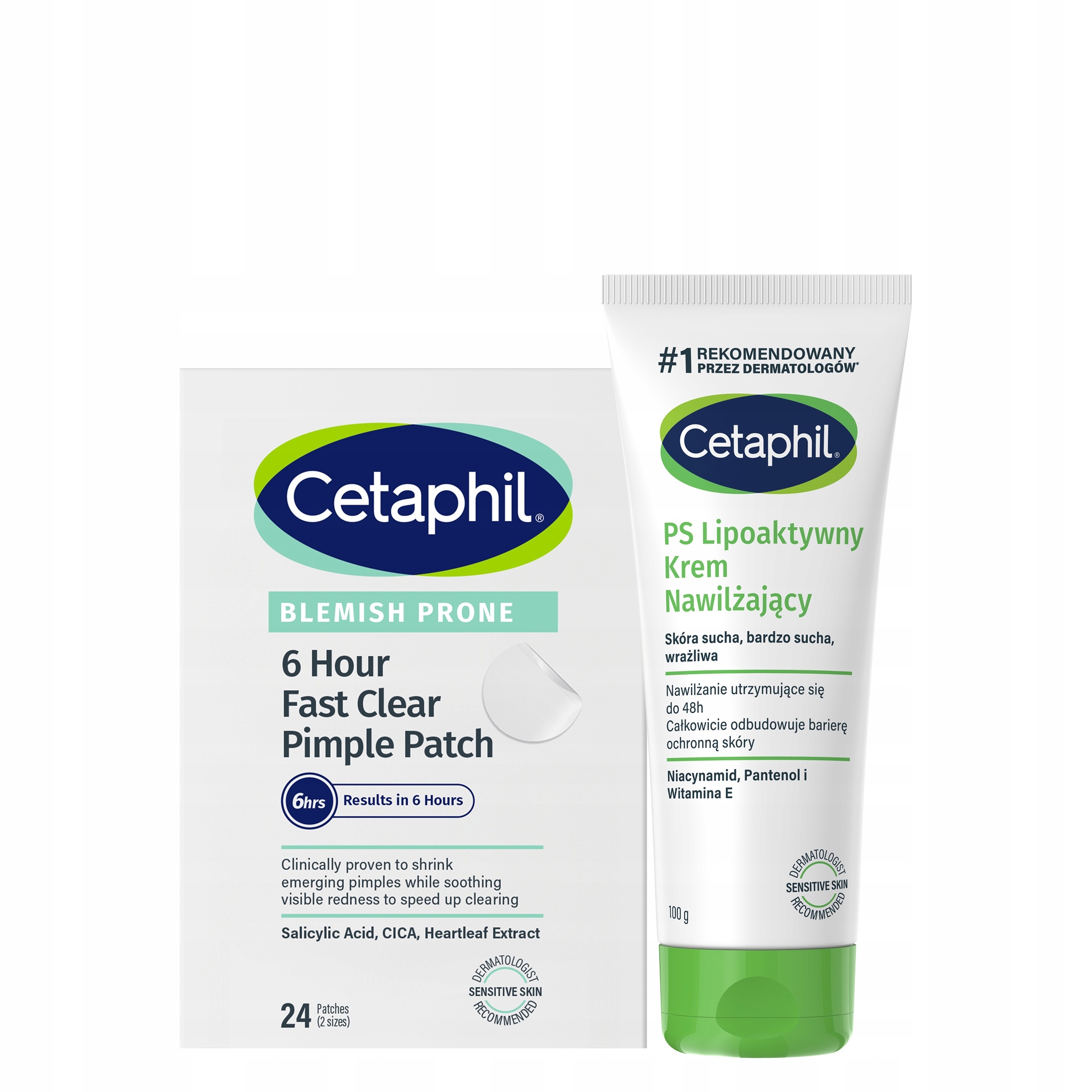 Cetaphil 6 hour Pimple Patch 24 punktowe plastry na wypryski Ps