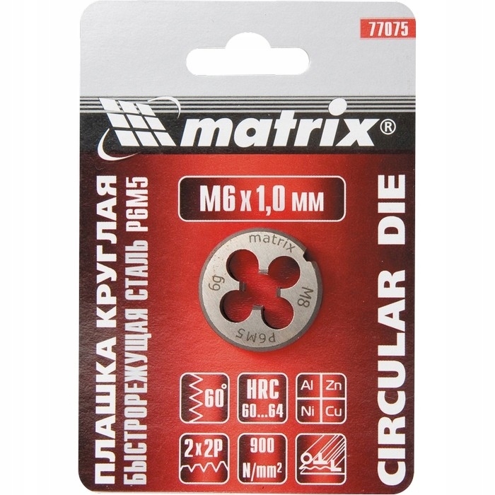 

Narzynka M12 x 1,25 mm P6M5 Matrix
