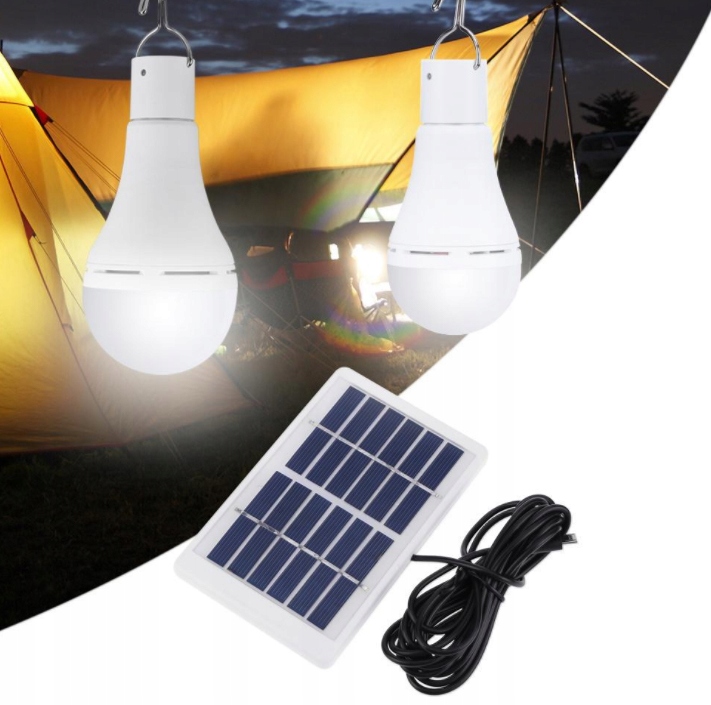 ŻARÓWKA LED Z PANELEM SOLARNYM 350 lumenów 9W PS Marka Perfectlife
