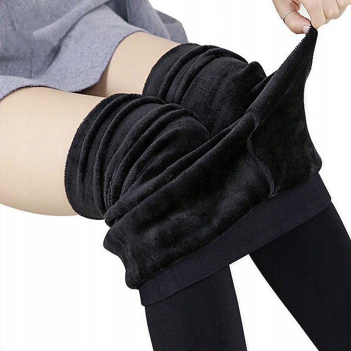 LEGGINSY OCIEPLANE FUTERKIEM CIEPŁE DAMSKIE ZIMOWE GETRY LEGINSY NA ZIMĘ Rozmiar uniwersalny