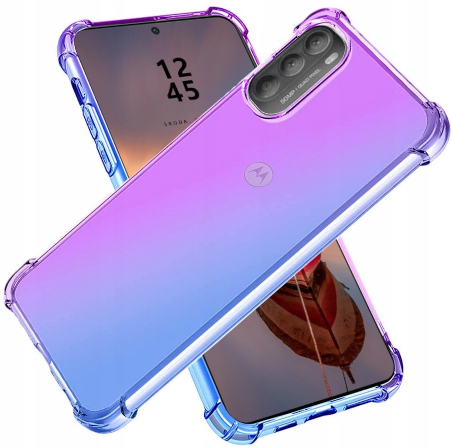 

Etui Mieniące Aurora Do Motorola E32 E32S 2x Szkło