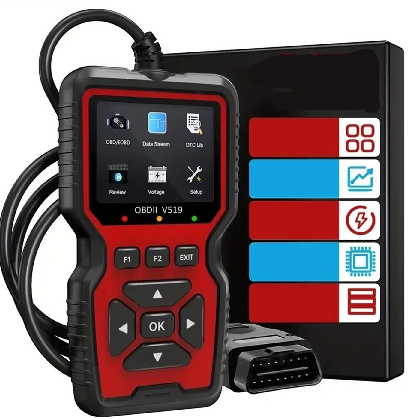 Profesionálny Skener OBD2 – Živá Diagnostika, Testy Smogu Evap O2