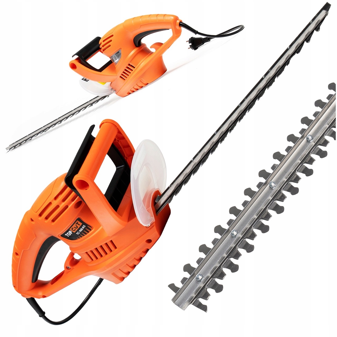 Nożyce Elektryczne Do Żywopłotu Krzewów Gałęzi Top Cut 45CM 450W Lekkie