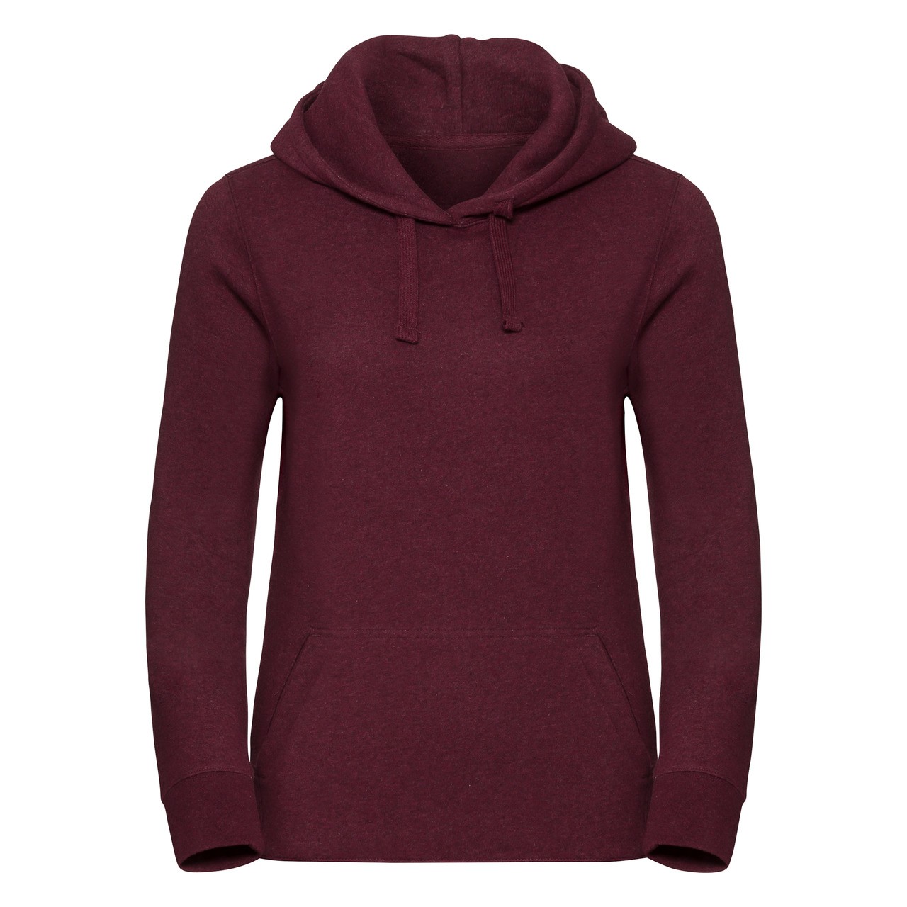 Mikina přes hlavu s kapucí Burgundská Melanž vel. Xs