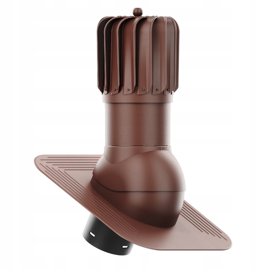 Větrací Komín Otočný podlouhlý fi125 Pod Asfaltový Šindel/pape Bronz 8017